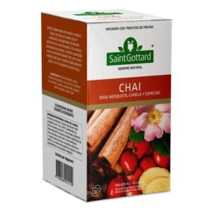 SAINT GOTTARD TE CHAI ROSA MOSQUETA CANELA 20 SAQ