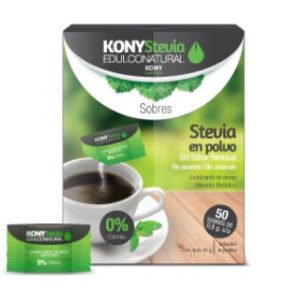 KONY STEVIA S/TACC EN POLVO X 40 G-50 SOBRES X 0.8 G