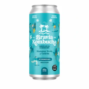 BRAVIA KOMBUCHA MANZANA VERDE Y CEDRON X 473 ML